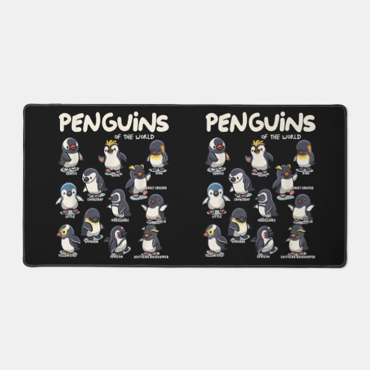 Pinguïns Dieren van de Wereld Pinguïn Liefde Bureaumat (Voorkant)