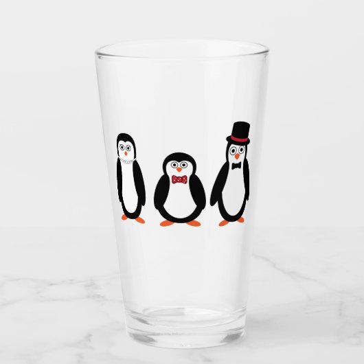 Pinguïns - Drink glas (Voorkant)