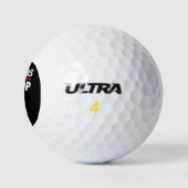 Pinguïns Flippers Omhoog Verzetten Zich Tegen Trum Golfballen (Logo)