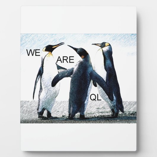 pinguïns fotoplaat (Voorkant)