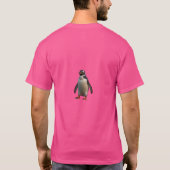 Pinguïns glijden t-shirt (Achterkant)