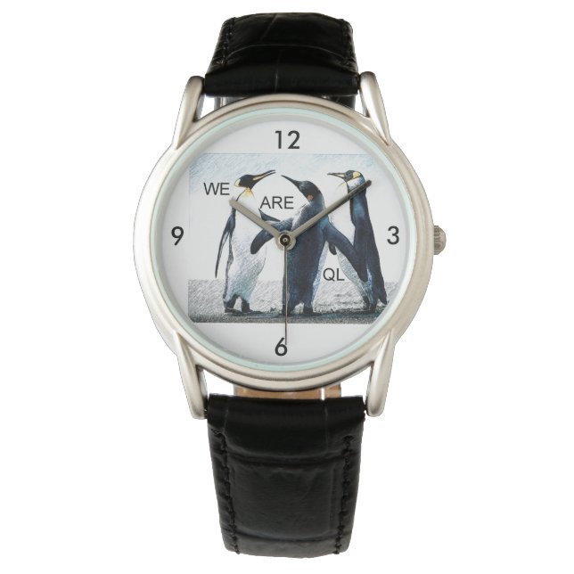 pinguïns horloge (Voorkant)