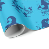 pinguïns in Antarctica Cadeaupapier (Rol Hoek)