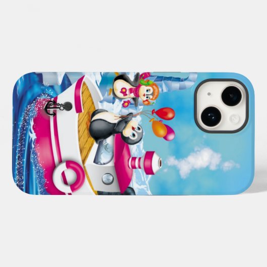 pinguïns in Antarctica Case-Mate iPhone Case (Achterkant (horizontaal))