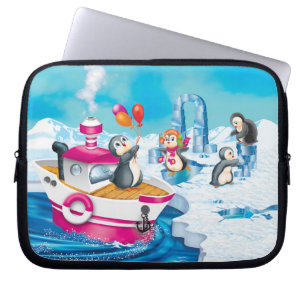 pinguïns in Antarctica Laptop Sleeve