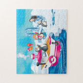 pinguïns in Antarctica Legpuzzel (Verticaal)