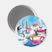 pinguïns in Antarctica Magneet (Voorkant / Achterkant)