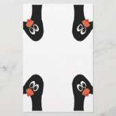 Pinguïns in de hoek Grappig en schattig Briefpapier (Voorkant)