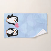 Pinguïns in de liefde handdoeken (Handdoek)