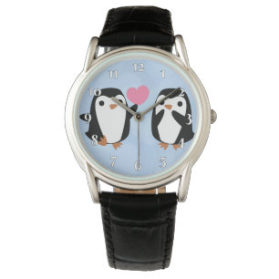 Pinguïns in de liefde horloge