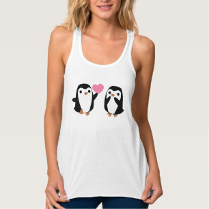 Pinguïns in de liefde tanktop