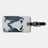 Pinguïns in liefde bagagelabel (Voorkant horizontaal)