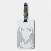 Pinguïns in liefde bagagelabel (Achterkant verticaal)