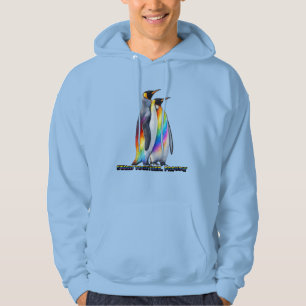 Pinguïns in Regenboogkleuren Staan Samen Hoodie