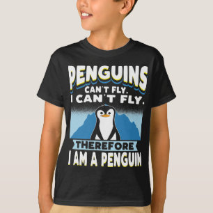 Pinguïns kunnen niet vliegen met Funny Penguin Boy T-shirt