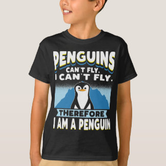 Pinguïns kunnen niet vliegen met Funny Penguin Boy T-shirt