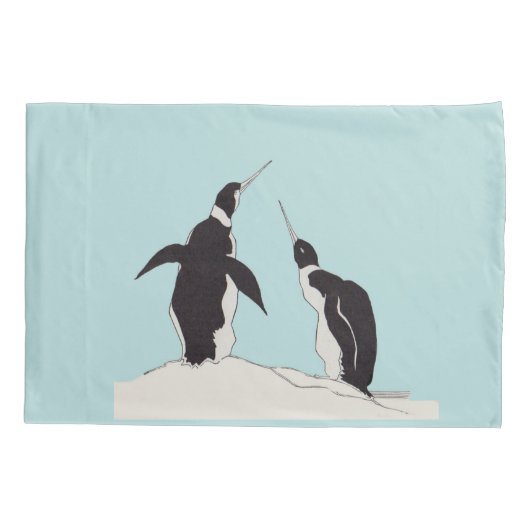 pinguïns kussensloop (Achterkant)