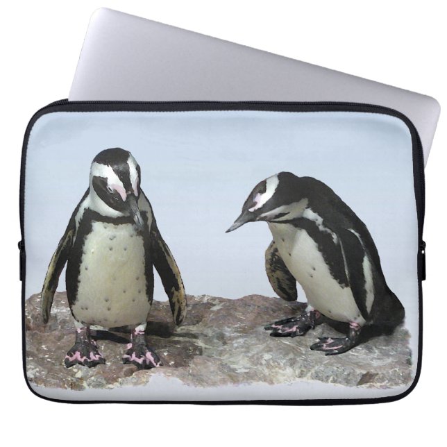 pinguïns laptop sleeve (Voorkant)