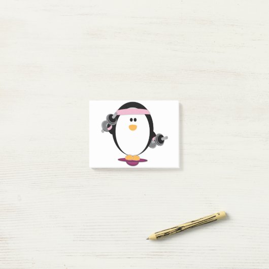 Pinguïns Lift Post-its Post-it® Notes (Op bureau)