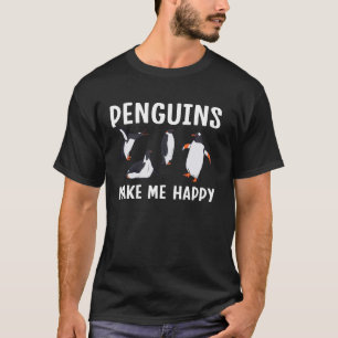 Pinguïns maken me blij Grappige Pinguïn T-shirt