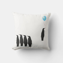 Pinguïns met ballonkussenkussens kussen