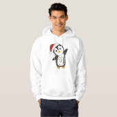 Pinguïns met kerstwinterpinguïns hoodie (Voorkant volledig)