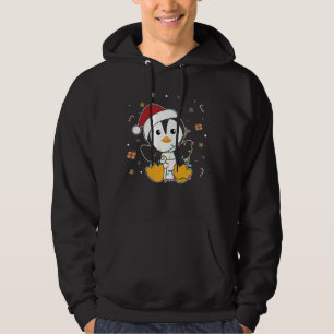 Pinguïns met kerstwinterpinguïns hoodie