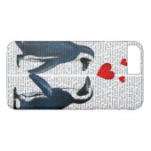 Pinguïns Met Liefdes Hartjes Case-Mate iPhone Case (Achterkant (Horizontaal))
