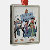 Pinguïns Noordpool Vakantie Keepsake Ornament (Rechts)