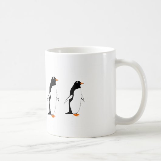 Pinguïns op een mok (Rechts)
