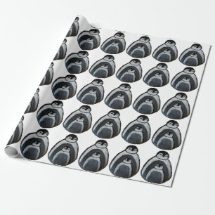 Pinguïns Ouder Kind Drawing Matte Wrapping Papier