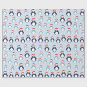 Pinguïns Patroon Cadeaupapier (Vlak)