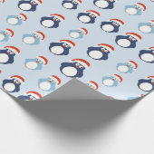 Pinguïns Patroon Cadeaupapier (Hoek)