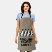 pinguïns protesteren tegen heffingen schort (Gedragen)