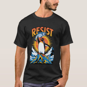 Pinguïns protesteren tegen tarieven Grappige pingu T-shirt
