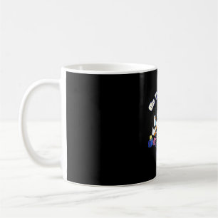 Pinguïns retro kampvuur koffiemok