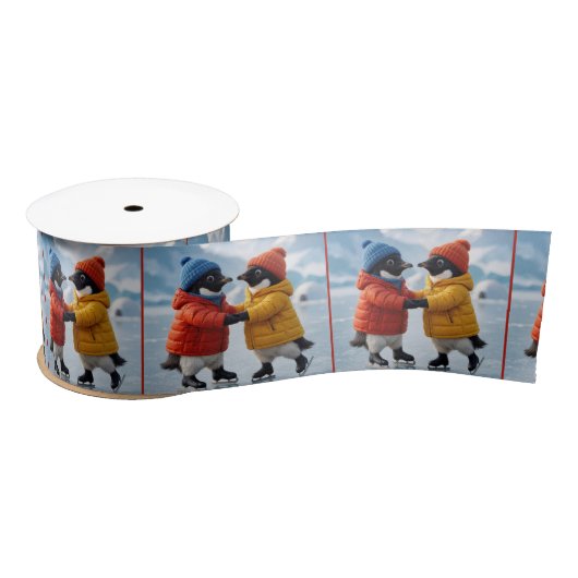 Pinguïns schaatsen lint (Spoel)