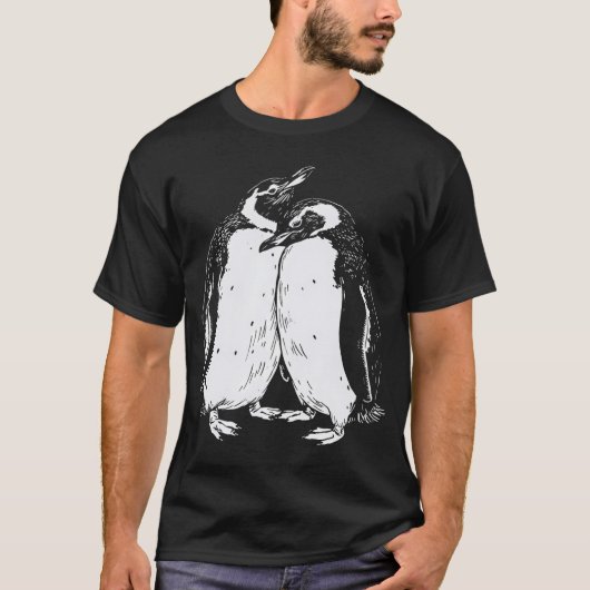 Pinguïns Snuggles T-shirt (Voorkant)