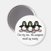 Pinguïns stelen mijn gezondheid magneet (Voorkant / Achterkant)