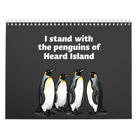 Pinguïns tegen Tarieven Anti Trump Tuin Vlag Kalender (Hoes)
