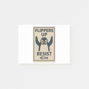 Pinguïns tegen Tarieven Anti Trump Tuin Vlag Post-it® Notes