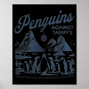 Pinguïns tegen tarieven hoorden eiland grappig Tru Poster