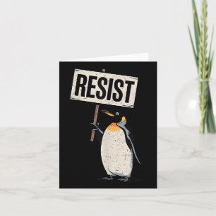 Pinguïns tegen tarieven protesteren tegen pinguïn kaart