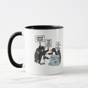 Pinguïns tegen tarieven tegen Trump Mok