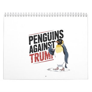 Pinguïns tegen Trump Anti Trump USA Kalender