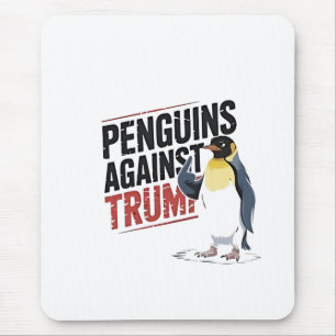 Pinguïns tegen Trump Anti Trump USA Muismat