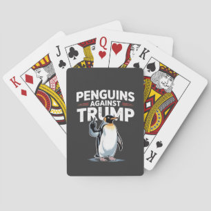 Pinguïns Tegen Trump Anti Trump Verzets Tarieven Pokerkaarten