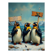 Pinguïns tegen Trump Perfect Poster (Voorkant)
