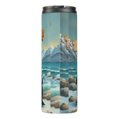 Pinguïns tegen Trump Thermosbeker (Achterkant)