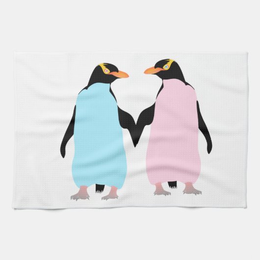 Pinguïns uit liefde theedoek (Horizontaal)